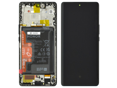 Honor MAGIC 5 LITE 5G Lcd + Touch Screen + Frame + Batteria Midnight Black