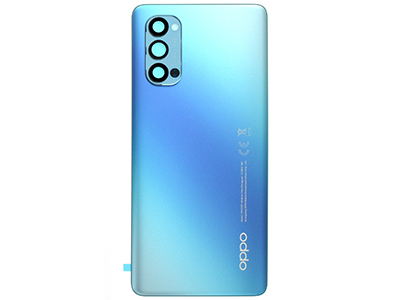 Oppo RENO 4 PRO 5G Cover Batteria + Vetrino Camera + Adesivi Galactic Blue
