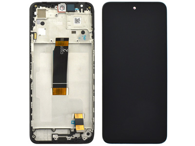 Xiaomi Redmi 12 4g Lcd +Touch Screen + Frame + Switch Tasti Laterali Midnight Black
