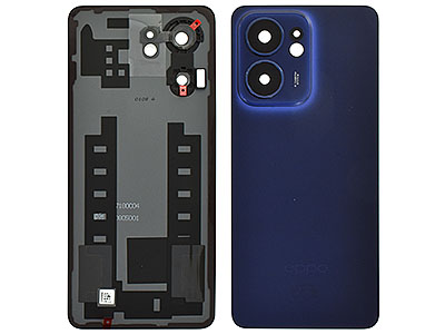 Oppo RENO 13F 5G Cover Batteria + Vetrino Camera + Adesivi Luminous Blue