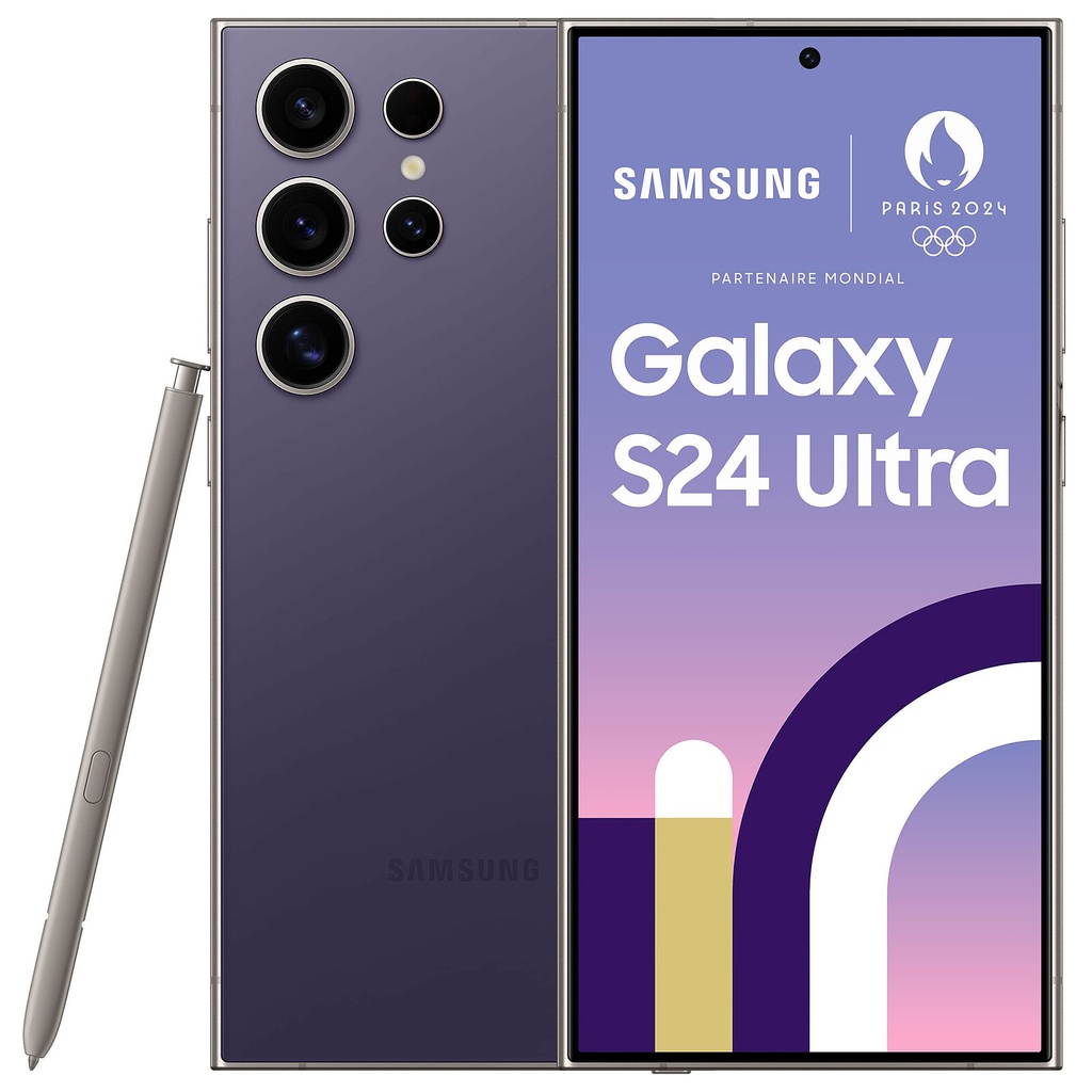 Samsung Galaxy S24 Ultra 5G (256 GB) Titanio Viola - Grado Estetico: Eccellente - Batteria Standard
