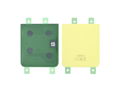 Samsung GALAXY Z FLIP 4 Cover Batteria Inferiore + Adesivi Yellow (ECOSTORE)