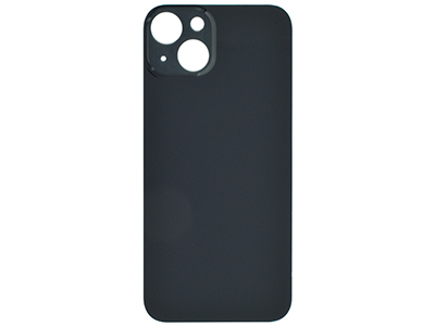 Apple iPhone 13 Vetrino Cover Batteria Nero vers. BIG HOLE foro camere più grande dell'originale (ECOSTORE)