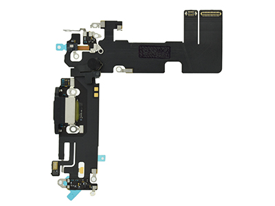 Apple iPhone 13 Flat cable + Connettore Ricarica + Microfono Black No Logo (ECOSTORE)