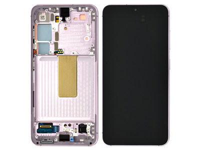 Samsung GALAXY S23 Lcd + Touchscreen + Frame + Tasti Laterali Lavender (ECOSTORE)