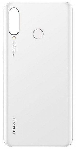 Huawei P30 Lite New Edition Cover Batteria + Vetrino Camera + Lettore Impronta Pearl White Versione Camera 48MP ( ECOSTORE)