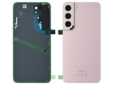 Samsung Galaxy S22 Cover Batteria + Vetrino Camera + Adesivi Pink Gold (ECOSTORE)