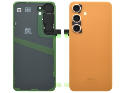 Samsung GALAXY S24 5G Cover Batteria + Vetrino Camera + Adesivi Sandstone Orange