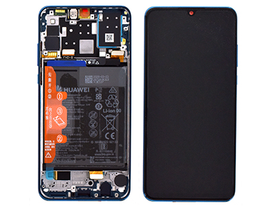 Huawei P30 Lite LCD + Touch + Frame + Batteria + Tasti Laterali Nero Versione Fotocamera 48 MP ( ECOSTORE)