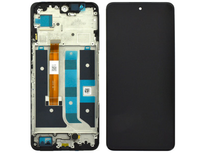 Realme REALME 11 5G Lcd + Touch Screen + Frame + Swich Tasti Laterali Black