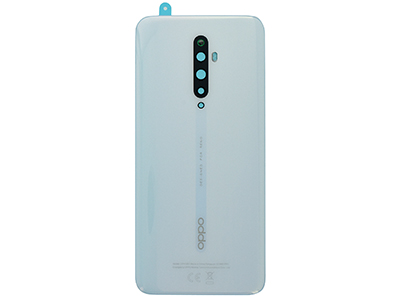 Oppo RENO 2Z Cover Batteria + Vetrino Camera + Adesivi Sky White (ECOSTORE)