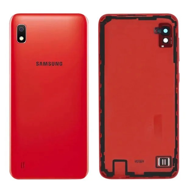 Samsung Galaxy A10 Cover Batteria + Vetrino Camera + Tasti Laterali Rosso (ECOSTORE)