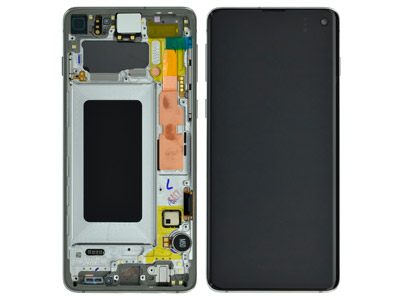 Samsung Galaxy S10 Lcd + Touchscreen + Altoparlante + Tasti Laterali + Vibrazione Blu