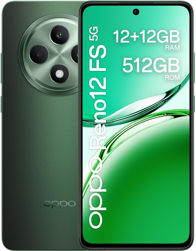 Oppo Reno 12 FS 5G (512 GB) Verde - Grado Estetico: Ottimo - Batteria Standard