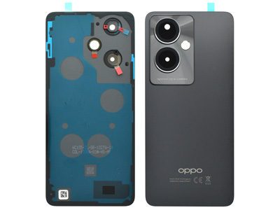 Oppo A79 5G Cover Batteria + Vetrino Camera + Adesivi Mistery Black