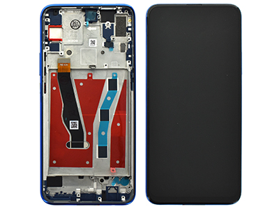 Huawei P SMART Z Lcd + Touchscreen + Frame + Tasti Laterali Blu