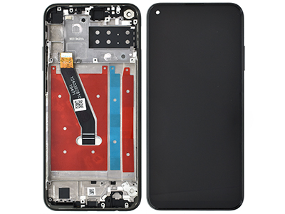 Huawei P40 LITE E Lcd + Touch screen + Frame + Tasti Laterali Midnight Black