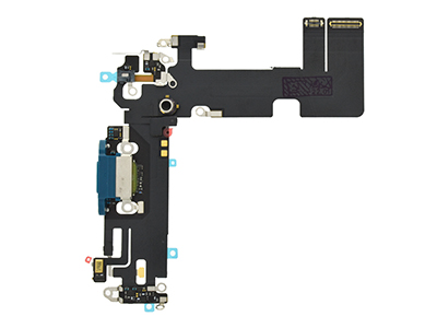 Apple iPhone 13 Flat cable + Connettore Ricarica + Microfono Blue No Logo