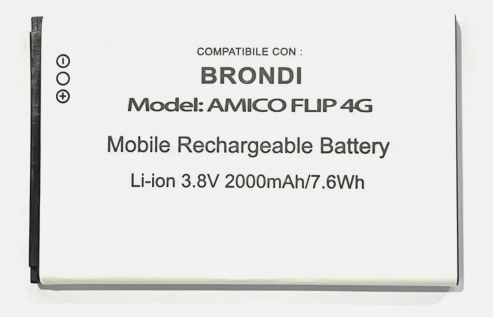 Brondi AMICO FLIP 4G BATTERIA COMPATIBILE (ECOSTORE)