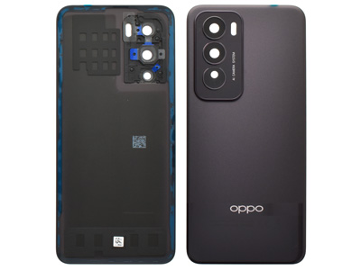 Oppo RENO 12 PRO 5G Cover Batteria + Vetrino Camera + Adesivi Nebula Black (ECOSTORE)