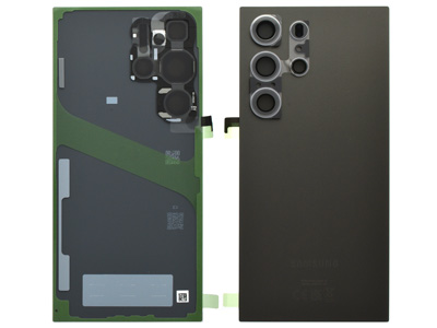 Samsung GALAXY S24 ULTRA Cover Batteria + Vetrino Camera + Adesivi Titanium Black