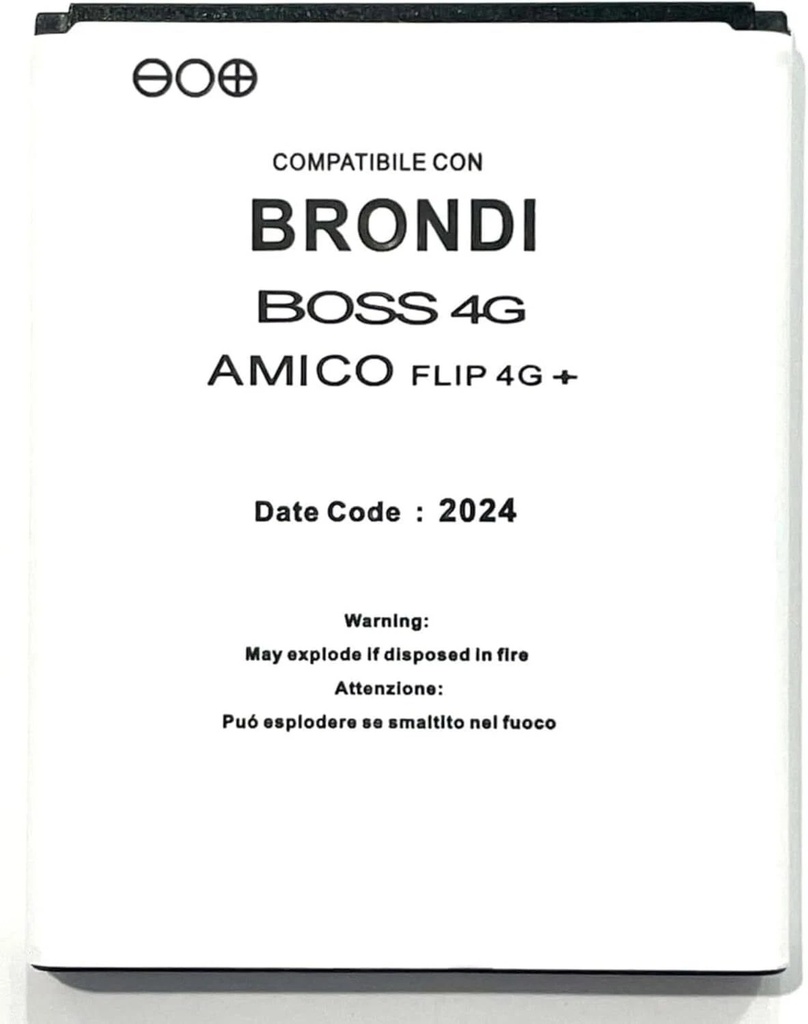 Brondi AMICO FLIP 4G BATTERIA ORIGINALE (ECOSTORE)