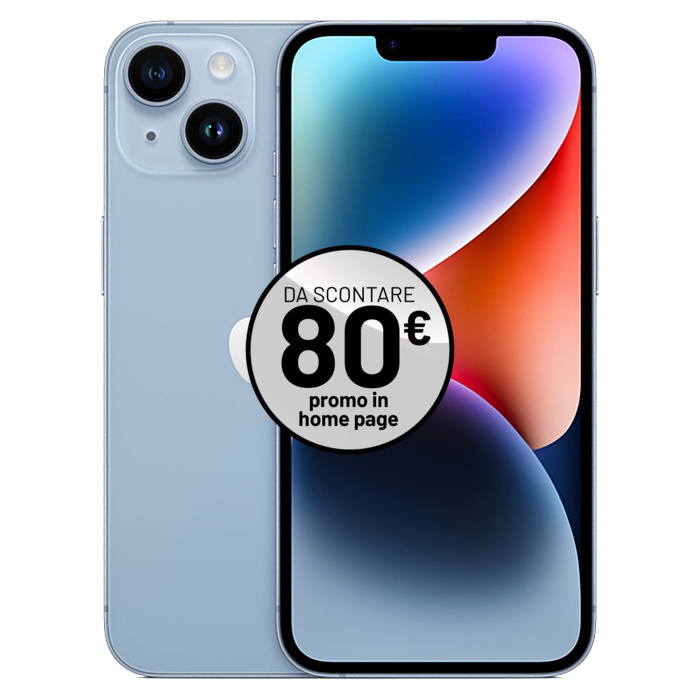 Apple iPhone 14 (256 GB) Blu - Grado Estetico: Buono Plus - Batteria Nuova