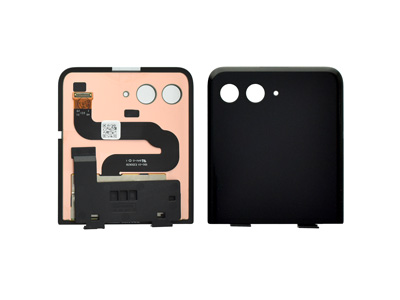 Motorola RAZR 50 ULTRA LCD Esterno + Cover Superiore + Vetrino Camera Black ( ECOSTORE)