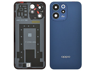 Oppo RENO 15F 5G Cover Batteria + Vetrino Camera + Adesivi Aurora Blue