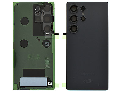 Samsung GALAXY S25 ULTRA Cover Batteria + Vetrino Camera + Adesivi Titanium Black