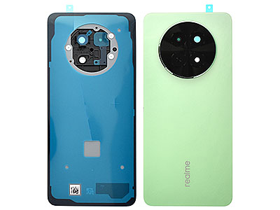 Realme REALME 12X 5G Cover Batteria + Vetrino Camera + Adesivi Feather Green