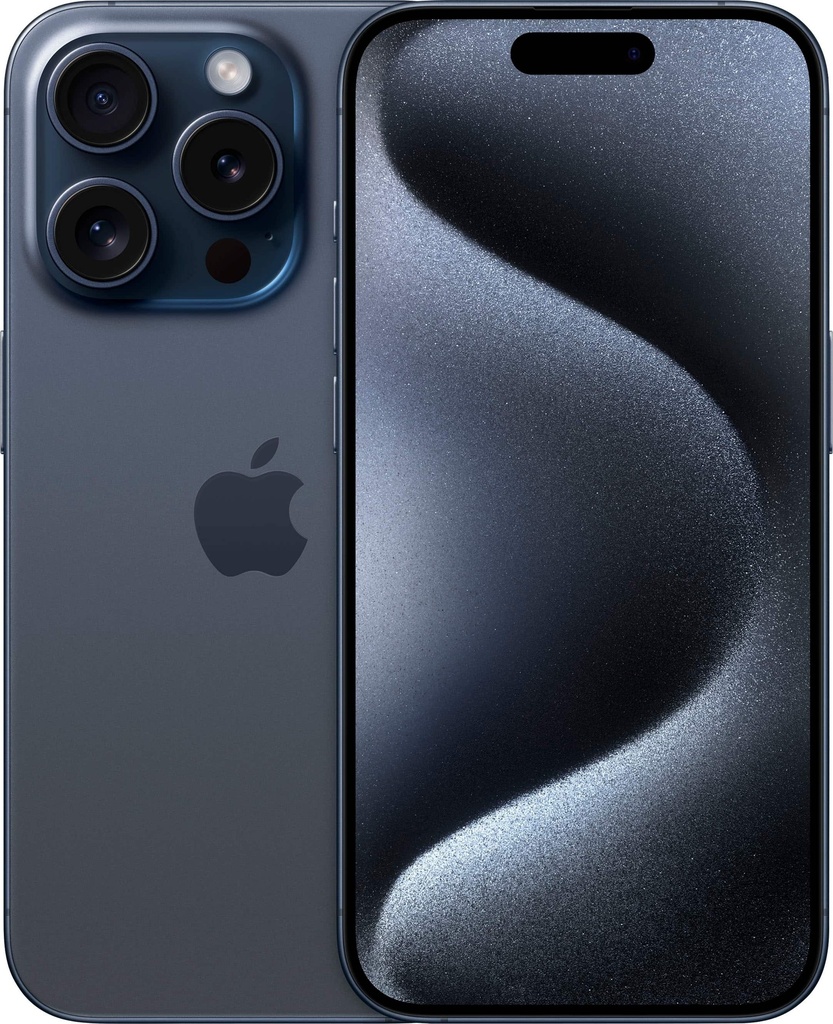 Apple iPhone 15 Pro (128 GB) Titanio Blu - Grado Estetico: Buono Plus - Batteria Nuova