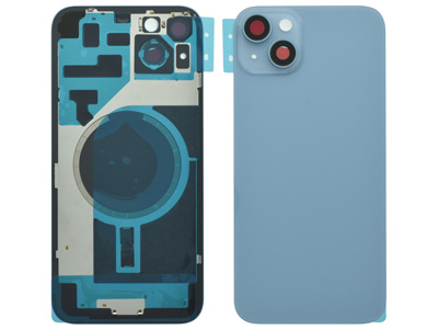 Apple iPhone 14 Plus Cover Batteria Magnetica + Vetrino Camera Blue