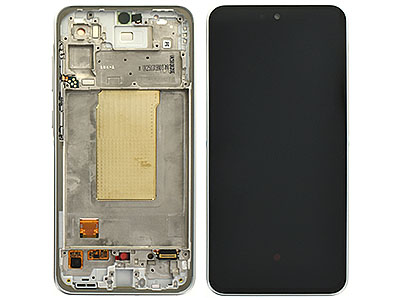 Samsung GALAXY A36 Lcd + Touch Screen + Frame + Tasti Laterali White