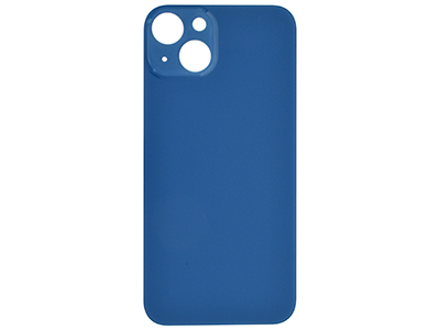 Apple iPhone 13 Vetrino Cover Batteria Blu vers. BIG HOLE foro camere più grande dell'originale