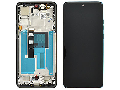 Motorola MOTO EDGE 50 NEO Lcd + Touch Screen + Frame + Tasti Laterali Grisaille