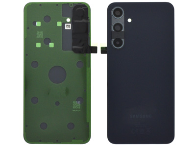 Samsung GALAXY A35 5G Cover Batteria + Vetrino Camera + Adesivi Awesome Navy
