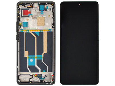 Realme REALME GT 6 Lcd + Touch Screen + Frame + Tasti Laterali Verde