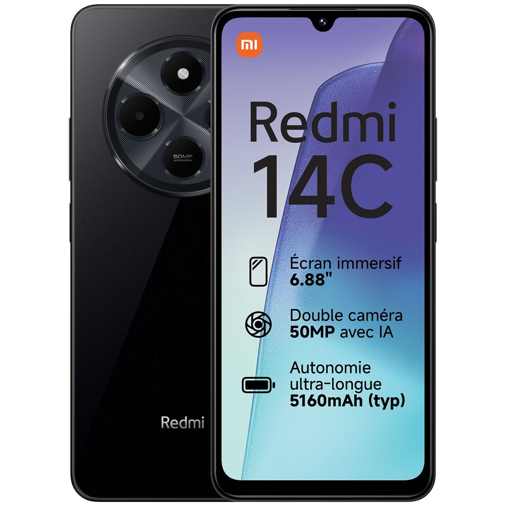 Xiaomi Redmi 14C (256 GB) Nero - Grado Estetico: Buono - Batteria Standard