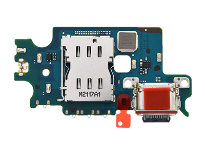 Samsung GALAXY S22 PLUS Sub Board + Plug In + Microfono + Lettore Sim