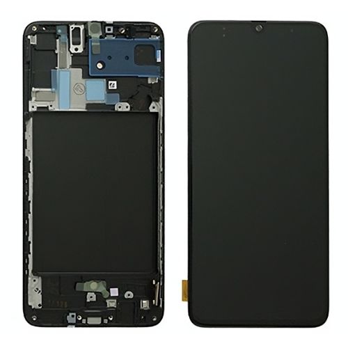 Samsung Galaxy A70 Service Pack LCD + Touchscreen + Frame Nero GH82 - 19787A
