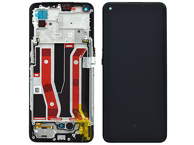 Oppo A94 5G Service Pack LCD + Touchscreen + Frame + Tasti Laterali - Nero 4908719/4907425