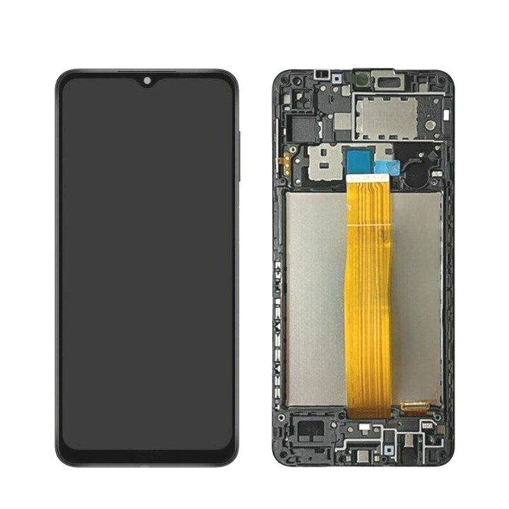 Samsung Galaxy A12 (A127) LCD + Touchscreen + Frame + Batteria + Suoneria + Altoparlante Nero (ECOSTORE)