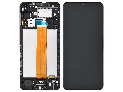Samsung Galaxy A12 (A125) LCD + Touchscreen + Frame + Batteria + Suoneria + Altoparlante Nero (ECOSTORE)