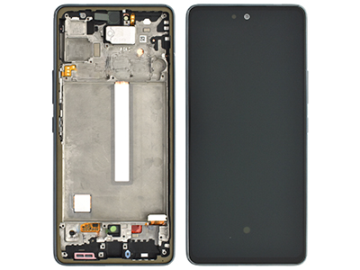 Samsung Galaxy A53 5G Service Pack LCD + Touchscreen + Frame + Tasti Laterali + Altoparlante - GH82 - Nero - 28025A