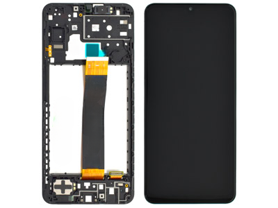 Samsung Galaxy A13 (A136) Service Pack LCD + Touchscreen + Frame + Suoneria + Altoparlante - Nero GH82 - 29078A