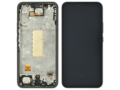 Samsung Galaxy A34 5G Service Pack LCD + Touchscreen + Frame + Tasti Laterali + Suoneria + Altoparlante - Awesome Graphite GH82 - 31201A