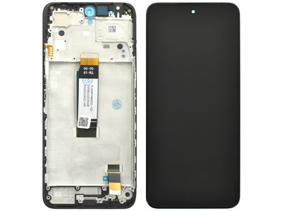 Xiaomi Redmi 12 4G Service Pack LCD + Touch Screen + Frame + Switch Tasti Laterali - Tech Compatibile Nero