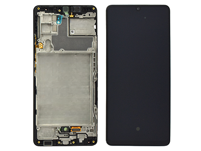Samsung Galaxy A42 5G Service Pack LCD + Touchscreen + Altoparlante Nero GH82 - 24376A