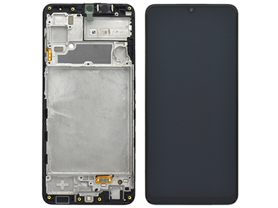 Samsung Galaxy A22 Service Pack LCD + Touchscreen + Frame Nero GH82 - 26047A